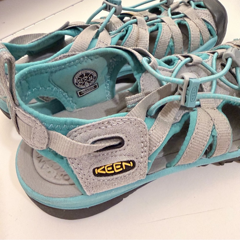 Keen aqua grey water sandals sz 7 - Picture 4 of 10